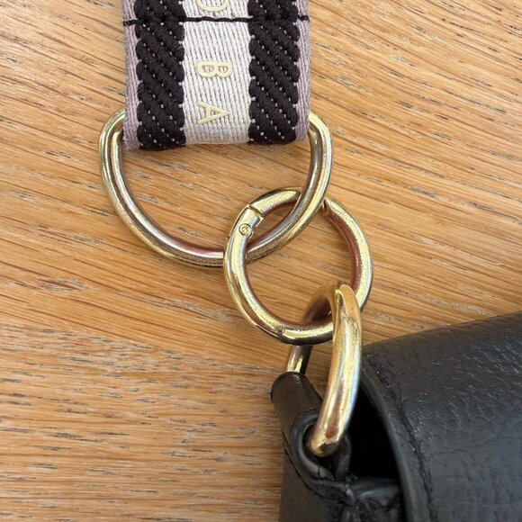 Ted Baker AMALI Black Leather Round Bag with Crossbody strap - Picture 7 of 10